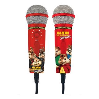  Chipmunks Dual Plug n Sing Microphones with 100 Song DVD