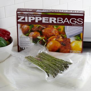  Food Sealers VacMaster 1 Gallon Zipper Food Saver Bags   100 Count