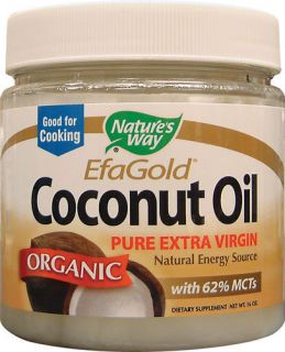 Natures Way Organic Extra Virgin Coconut Oil 16 Oz