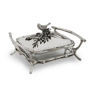 112 9994 star home designs bird and branches square server with lid