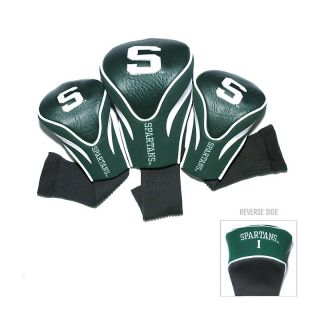 112 5942 michigan state university spartans 3 pack contour headcover