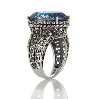 Orvieto Silver Odyssey Blue Quartz Sterling Silver Ring