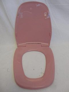 Bemis 1240200303 Eljer Emblem Plastic Round Toilet Seat Peach Bisque