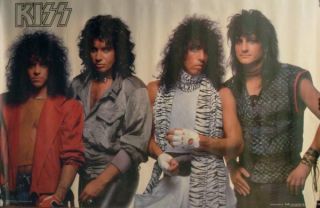Kiss Animalize Poster Eric Carr Simmons Stanley St John
