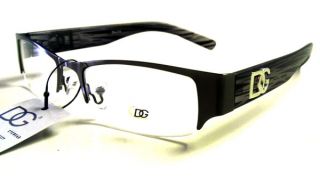 DG Eyewear Frames Clear Silver Gray Grey Black Metal Eye Glasses RX