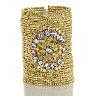 187 121 colleen lopez crystal station seed bead cuff bracelet rating