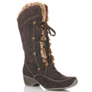 Brilliant® Brilliant® Waterproof Suede Tall Boot with Faux Fur