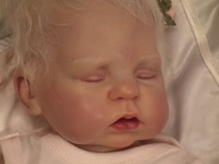 full Body Reborn Blonde Sleeping Fake Baby Girl Doll♥