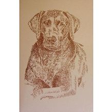 Kline Dog Art Greyhound Hand Signed Art Lithograph