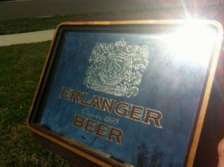 Erlanger Beer Schlitz Since 1893 Vintage Bar Mirror