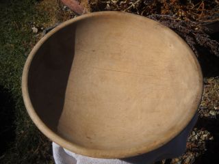  Vintage Primitive Wood Dough Bowl Large Treen