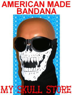 Skull Jaw Bone Bandana Face Mask Wind Scarf Motorcycle Ski Biker USA