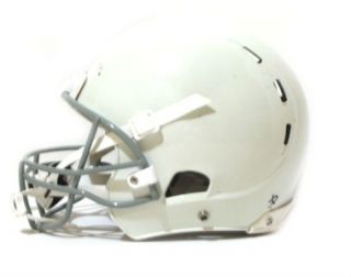  white youth medium regular football helmet kids face mask chin strap