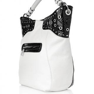 Frosting by Mary Norton Leather and Grommets Hobo