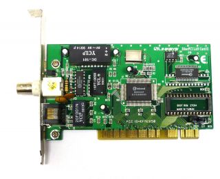 ii pci ethernet network card with rj45 and bnc thinnet