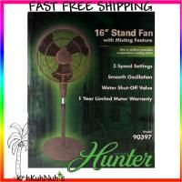 Hunter Misting Fan 16 Stand Fan 3 Speed Evaporative Cooling