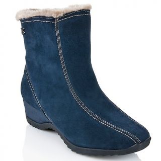 138 269 brilliant waterproof suede ankle boot with trim note customer