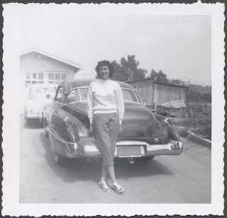  Pretty Girl & 1949 Buick Riviera Hardtop Escondido California 757523