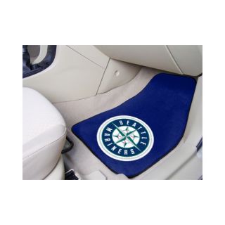 FANMATS MLB 2 Piece Novelty Carpeted Car Mats Seattle Mariners 6416