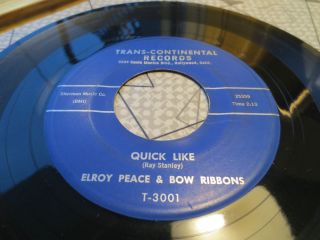 1959 ROCKABILLY 45 ELROY PEACE EDDIE COCHRAN on TRANS CONTINENTAL