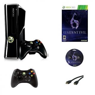 Xbox 360 250GB Resident Evil 6 with Gel Tabz Bundle with 2 Controllers