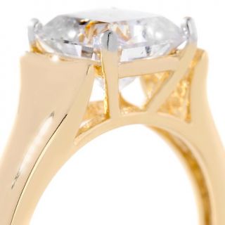 Absolute Princess Cut Sleek Sides Solitaire Ring   3ct at
