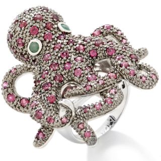 150 490 sima k sima k 3 47ct multigem sterling silver octopus ring