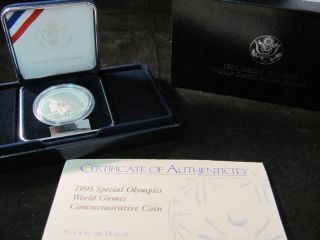   Olympic World Games Proof Silver Dollar Coin Eunice Kennedy Shriver