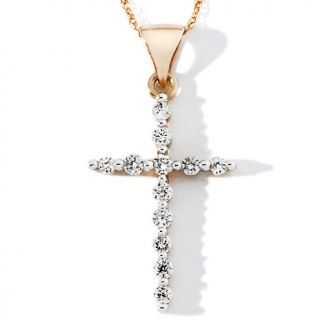 150 033 249ct diamond cross 14k pendant with 18 chain rating 1 $ 349