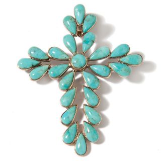 142 148 sally c treasures sally c treasures bronze and turquoise cross