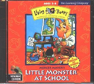 Living Books Little Monster at School CD for Win Mac New in JC
