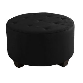 160 654 skyline microsuede tufted round ottoman rating be the first to