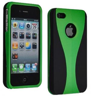 Green Hybrid 3 Piece Hard Case Cover for Apple iPhone 4 4G 4S New