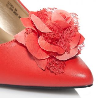 Andiamo Slingback Low Heel Pump with Rosette