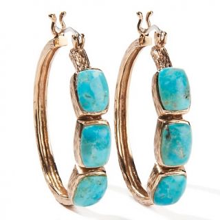 156 020 sally c treasures sally c treasures turquoise and bronze hoop