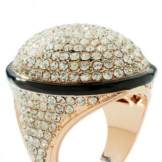 Jewelry Rings Fashion AKKAD Belle Dame Crystal Enamel Rosetone