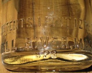 RARE Old Fall River LIZZIE BORDEN S Hyde Co. Ginger Ale 1 Pint Glass