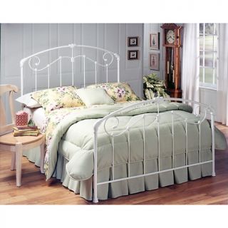 Maddie Queen Bed with Scroll Work   White