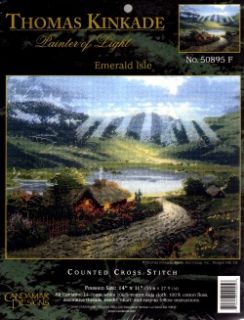  Counted Cross Stitch Kit Emerald Isle Cottage Sale 50895