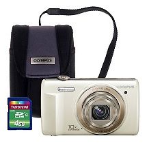 Olympus VG 160 14MP 5X Optical Zoom Digital Camera Bundle with 4GB