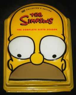 SIMPSONS COMPLETE SIXTH SEASON 25 Episode 4 Disc DVD Boxed Set   20th
