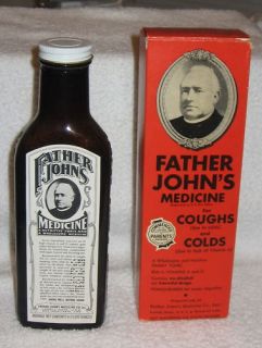 Father Johns Medicine for Cough Colds Bottle Box