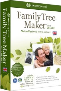 Family Tree Maker 2011 Deluxe Edition 3 Months Ancestry Essentials Sub