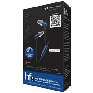 Etymotic Research hf3 Noise Isolating In Ear Headset (ER23 HF3 COBALT