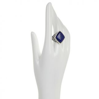 Studio Barse Blue Lapis Sterling Silver Fleur de Lis Ring
