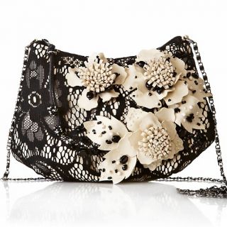 181 817 mary frances mini lace and rosette crossbody bag rating 2 $ 99
