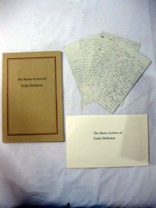 1986 The Master Letters of Emily Dickinson Franklin Amherst College