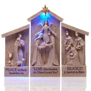 179 407 winter lane winter lane handcrafted 3 piece led nativity set