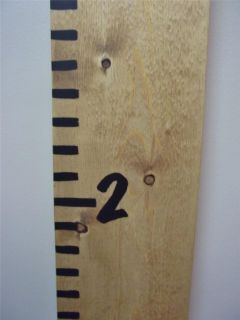Hand Painted Wooden Growth Chart Ruler Provincial Stain Finish