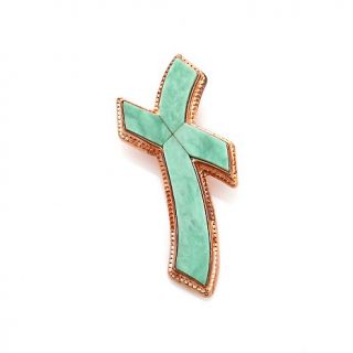Jewelry Pendants Religious Jay King Variscite Copper Cross